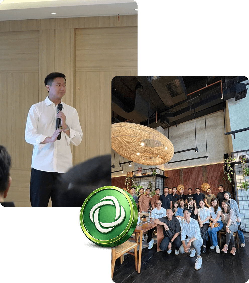 David Noah presenting and meeting the Fortis Circle community